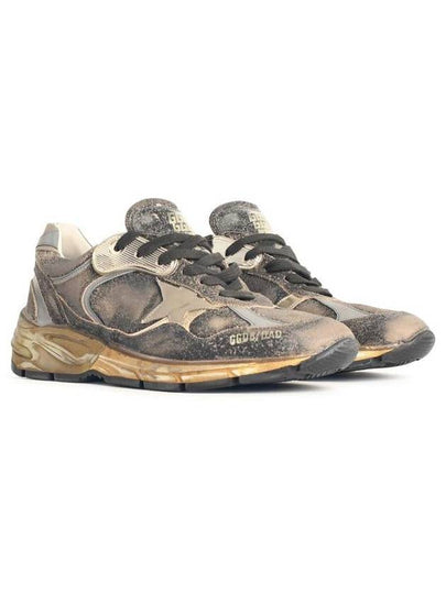 Golden Goose 'Dad' Black Leather Blend Sneakers - GOLDEN GOOSE - BALAAN 2