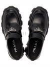 Monolith Brushed Leather Platform Loafers Black - PRADA - BALAAN 2