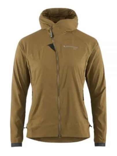 Women's Nal Hooded Windbreaker Olive - KLATTERMUSEN - BALAAN 2