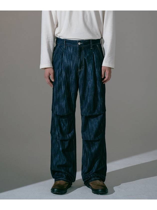 Rain Slub Parachute Denim Pants_Wide Fit - BLONDNINE - BALAAN 1