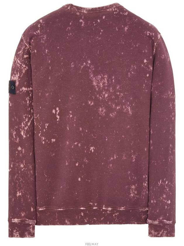 Off-Dye Treatment Crewneck Sweatshirt Dark Burgundy - STONE ISLAND - BALAAN 3