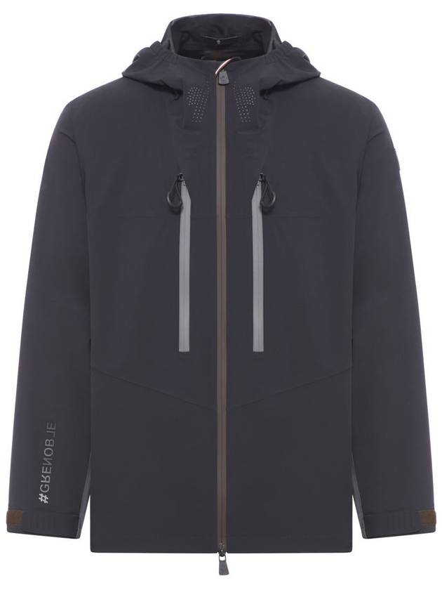 Orden Nylon Zip-Up Hoodie Black - MONCLER - BALAAN 2