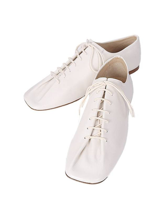 Souris Nappa Leather Flat Classic Derbies White - LEMAIRE - 2