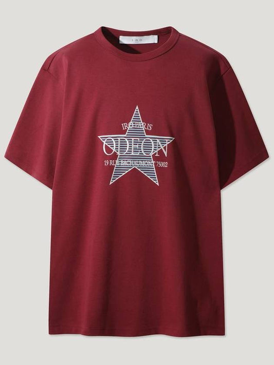 RED ODEON STAR STRIPED T SHIRT - IRO - BALAAN 2