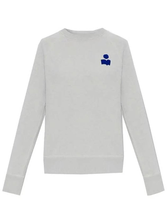 Millyp Velvet Logo Sweatshirt Grey - ISABEL MARANT - BALAAN 2