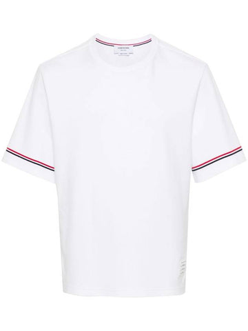 Thom Browne T-shirts and Polos White - THOM BROWNE - BALAAN 1