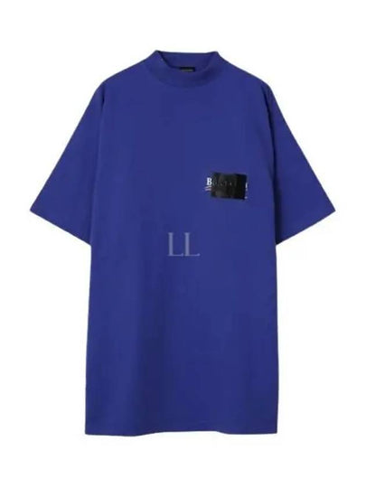 Gaffer Political Campaign Short Sleeve T-Shirt Blue - BALENCIAGA - BALAAN 2