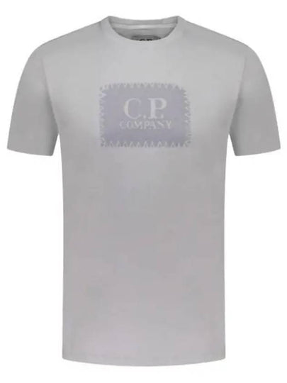 30/1 Jersey Label Style Logo Short Sleeve T-Shirt Grey - CP COMPANY - BALAAN 2