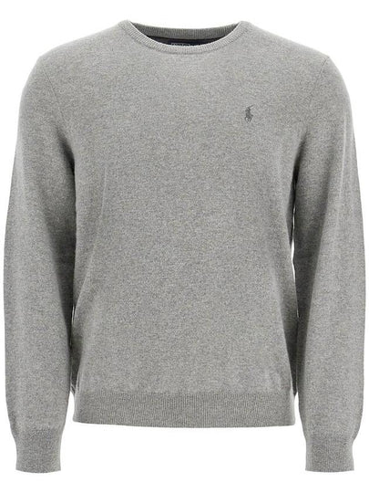 Logo Basic Pullover Knit Top Grey - POLO RALPH LAUREN - BALAAN 2