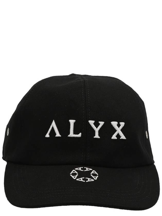 Embroidered Logo Cotton Ball Cap Black - 1017 ALYX 9SM - BALAAN 2