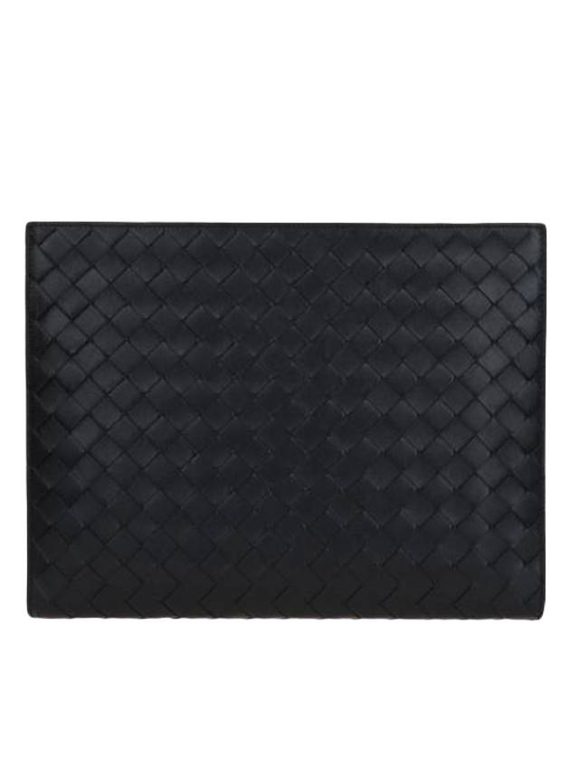 Medium Intrecciato Document Case Black - BOTTEGA VENETA - BALAAN 1