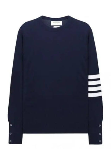 Diagonal striped cashmere knit - THOM BROWNE - BALAAN 1