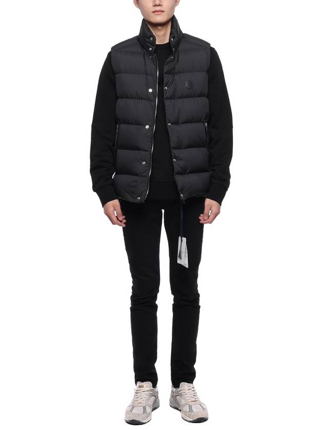 Men's Herniaire Down Vest Black - MONCLER - BALAAN 4