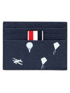 Compartment Icon Card Wallet Grey - THOM BROWNE - BALAAN 3
