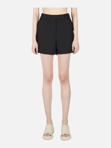 Women's Black Wool Short Pants - MAX MARA - BALAAN 1