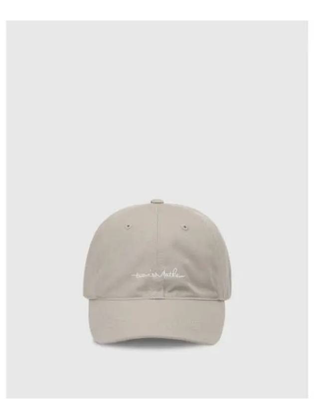 TRAVISMATHEW Unisex Signature Logo Cap Beige - TRAVIS SCOTT - BALAAN 1