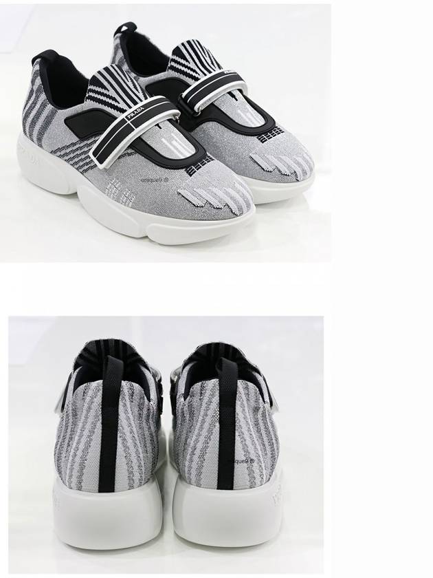 Cloud Burst Low Top Sneakers Grey - PRADA - BALAAN 6