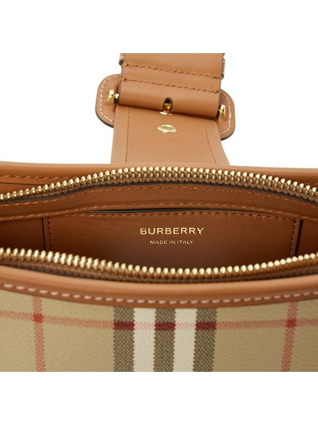 Buckle Strap Check Sling Shoulder Bag Beige - BURBERRY - BALAAN 10