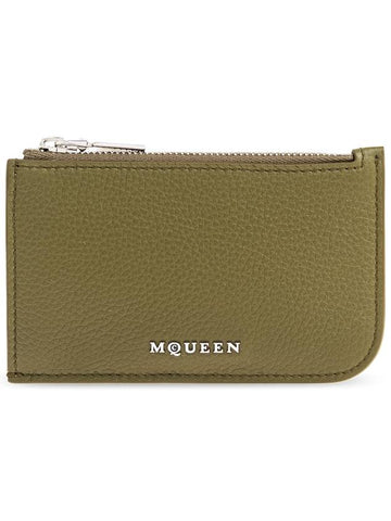 Alexander McQueen Card Holder, Women's, Green - ALEXANDER MCQUEEN - BALAAN 1