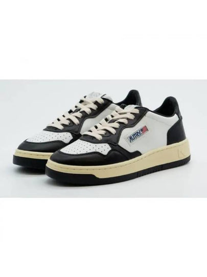 Medalist Leather Low Top Sneakers White Black - AUTRY - BALAAN 2