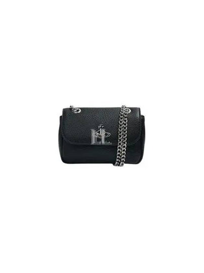 ORB Chain Small Shoulder Bag Black - VIVIENNE WESTWOOD - BALAAN 2