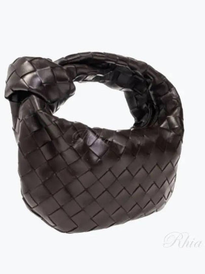 Jodie Intrecciato Small Tote Bag Brown - BOTTEGA VENETA - BALAAN 2