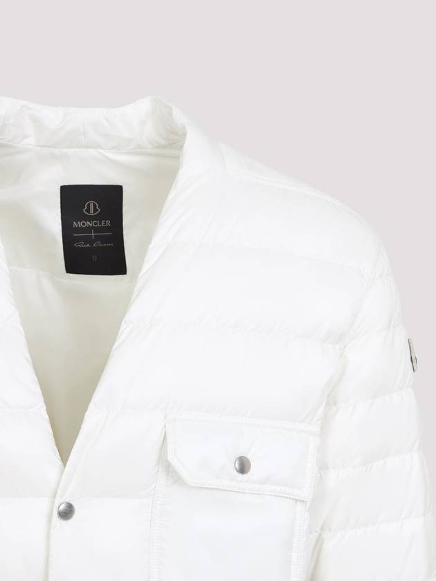 Rick Owens Down Shirt Padding White - MONCLER - BALAAN 5