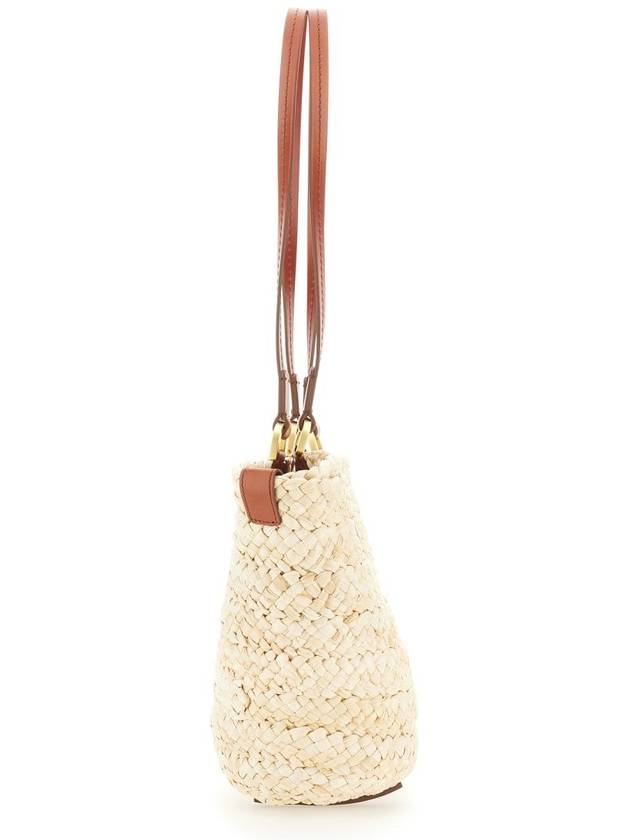 Panierm Straw Tote Bag Red Beige - MAX MARA - BALAAN 4