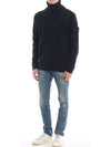 Men's Wappen Shadow Turtleneck Navy - STONE ISLAND - BALAAN 4