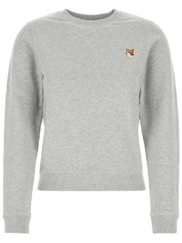 Fox Head Patch Regular Sweatshirt Grey - MAISON KITSUNE - BALAAN 2