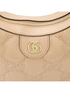 GG Matelasse Half Moon Small Shoulder Bag Beige - GUCCI - BALAAN 9