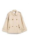 DTrench Double Breasted Short Trench Coat Beige - MAX MARA - BALAAN 2