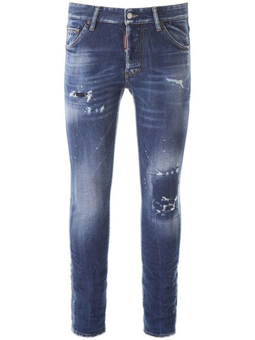 Men's Red Patch Cool Guy Jeans Blue - DSQUARED2 - BALAAN 1