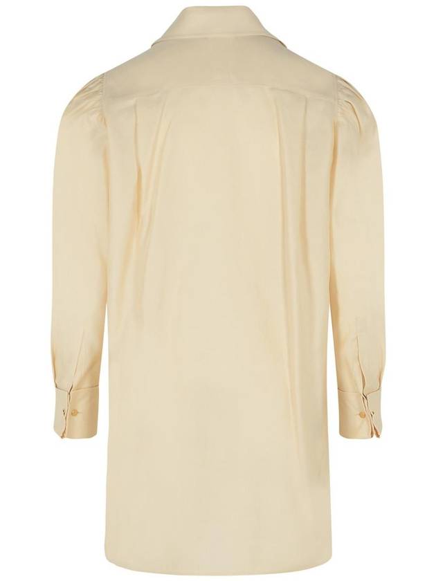 Max Mara 'Faraday' Cream Cotton Shirt - MAX MARA - BALAAN 3