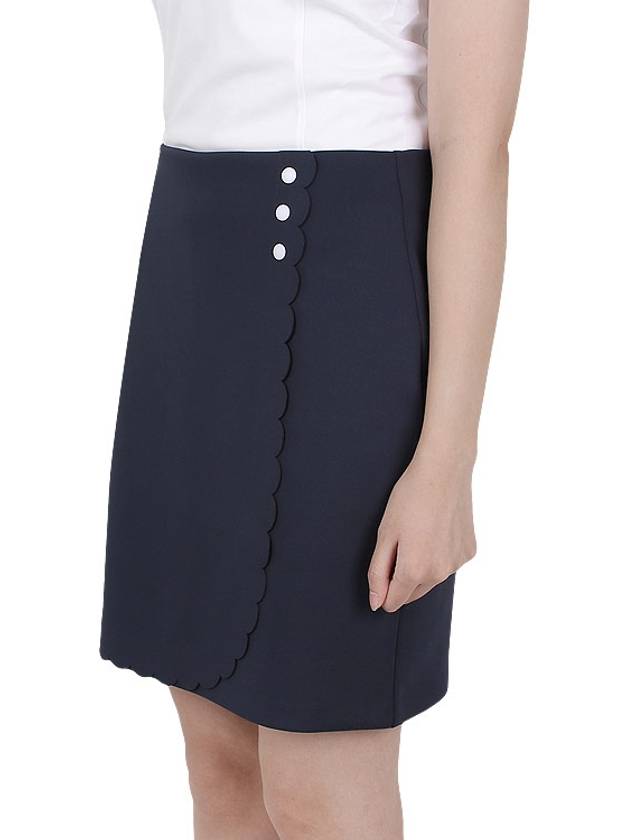 Women's Anna Mini H-Line Skirt Navy - J.LINDEBERG - BALAAN 5