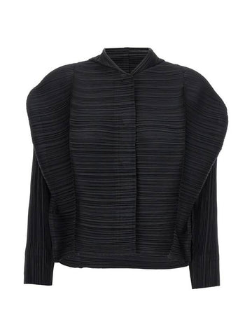 Thicker Bounce Jacket Black - ISSEY MIYAKE - BALAAN 1