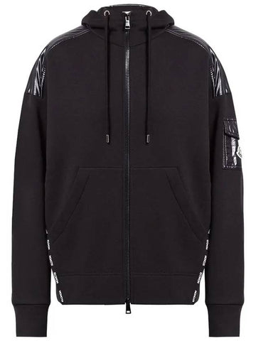 Logo Patch Hood Zipup Black 8G000 30 809KX 999 - MONCLER - BALAAN 1