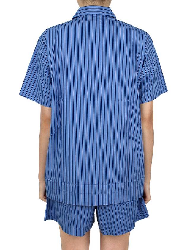 Poplin Pajamas Overfit Short Sleeve Shirt SWE BS - TEKLA - BALAAN 8