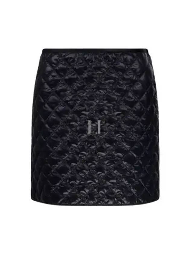 Padded Mini A-Line Skirt Black - MONCLER - BALAAN 2