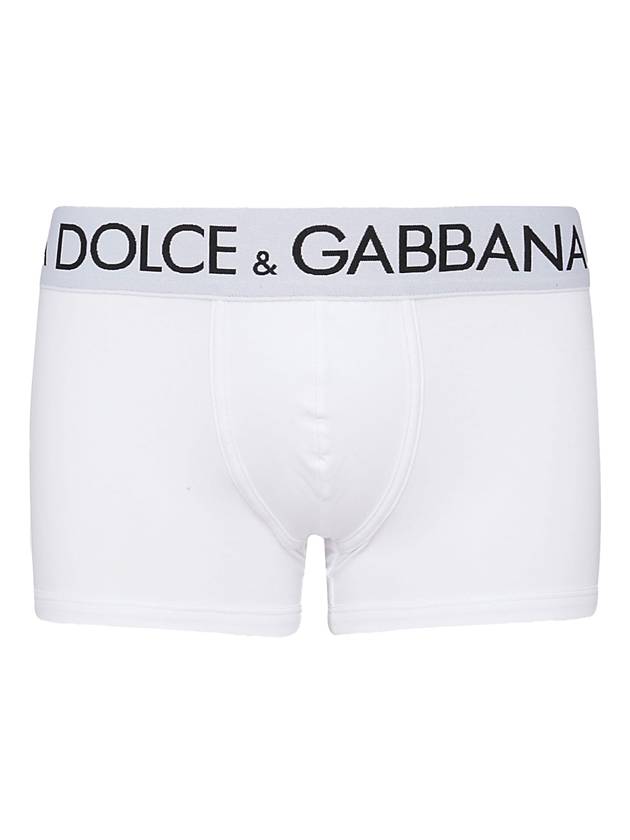 Logo Boxer Cotton Briefs White B0480428689 - DOLCE&GABBANA - BALAAN 1