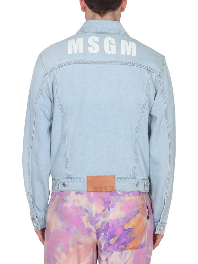 logo print jacket 3240MH42L22706282 B0040178500 - MSGM - BALAAN 4