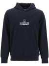 Metropolis Series Stretch Fleece Graphic Hood Blue - CP COMPANY - BALAAN.