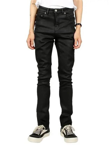 DU02D2366 SBW 99 Dark Shadow Porterville Detroit Cut Denim Pants - RICK OWENS - BALAAN 1