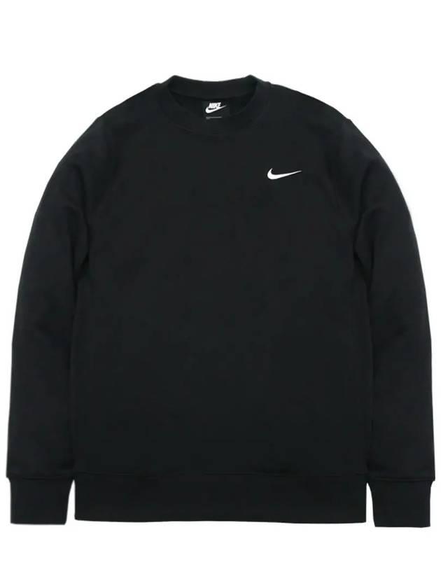 Team Club Crew Fleece Sweatshirt Black - NIKE - BALAAN 2