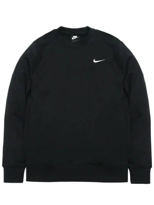 Team Club Crew Fleece Sweatshirt Black - NIKE - BALAAN 2