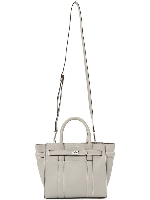 Bayswater Zipped Mini Tote Bag Grey - MULBERRY - BALAAN 8