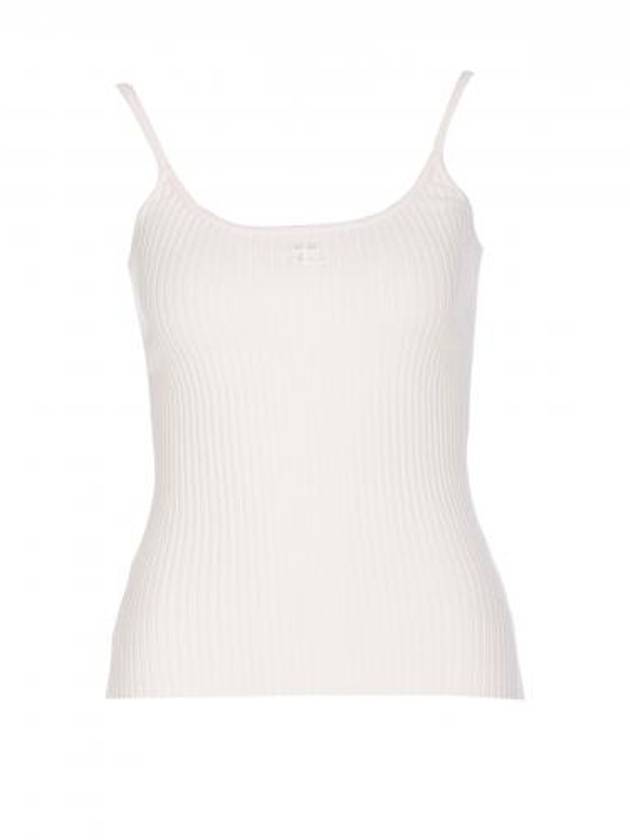 Logo Knit Sleeveless Pale Pink - COURREGES - BALAAN 1