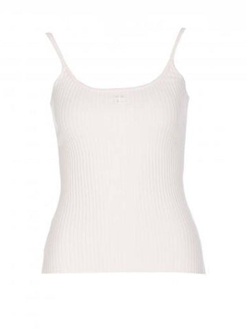 Logo Knit Sleeveless Pale Pink - COURREGES - BALAAN 1