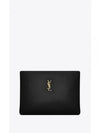 Large Calypso Zipped Clutch Bag Black - SAINT LAURENT - BALAAN 2