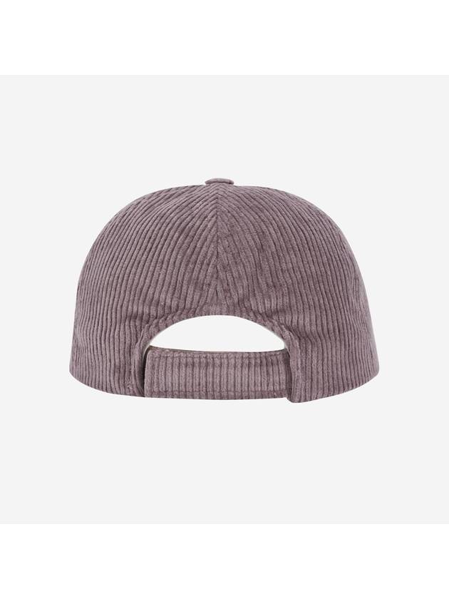 Tyron Logo Corduroy Ball Cap Lilac - ISABEL MARANT - BALAAN 4